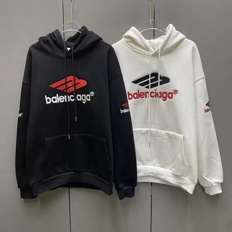 Balenciaga hooded sweatshirt light luxury jacket men and women same style top long sleeve
