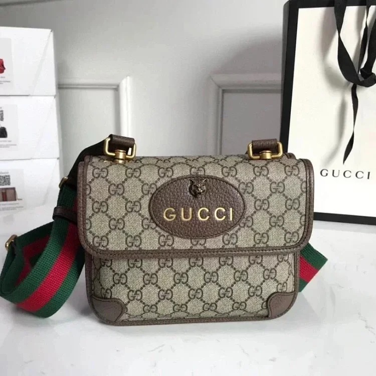 Gucci double layer tiger head bag crossbody bag 495654