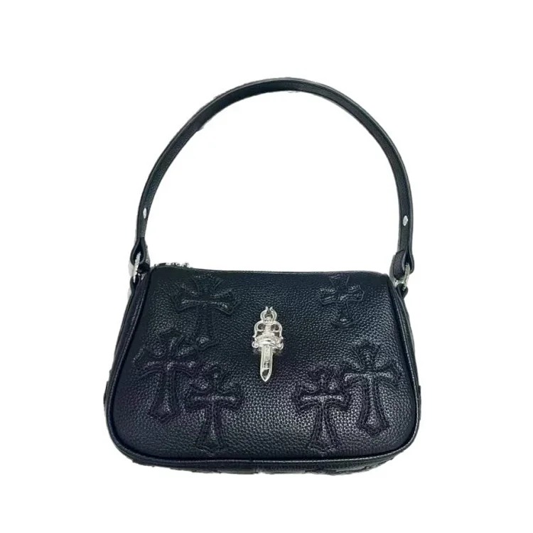 Crow Heart retro high-end pebbled shoulder underarm bag