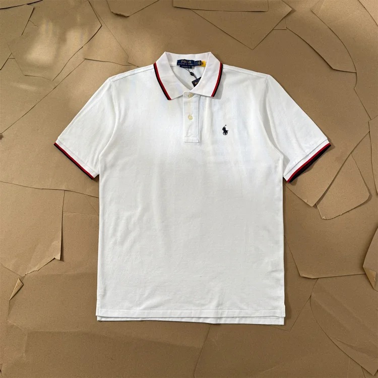 Paul colorful collar pony logo embroidered short-sleeved lapel men's and women's summer POLO shirt