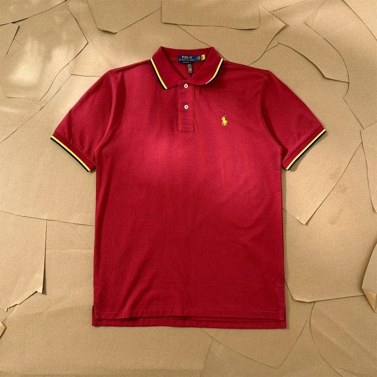 Paul colorful collar pony logo embroidered short-sleeved lapel men's and women's summer POLO shirt