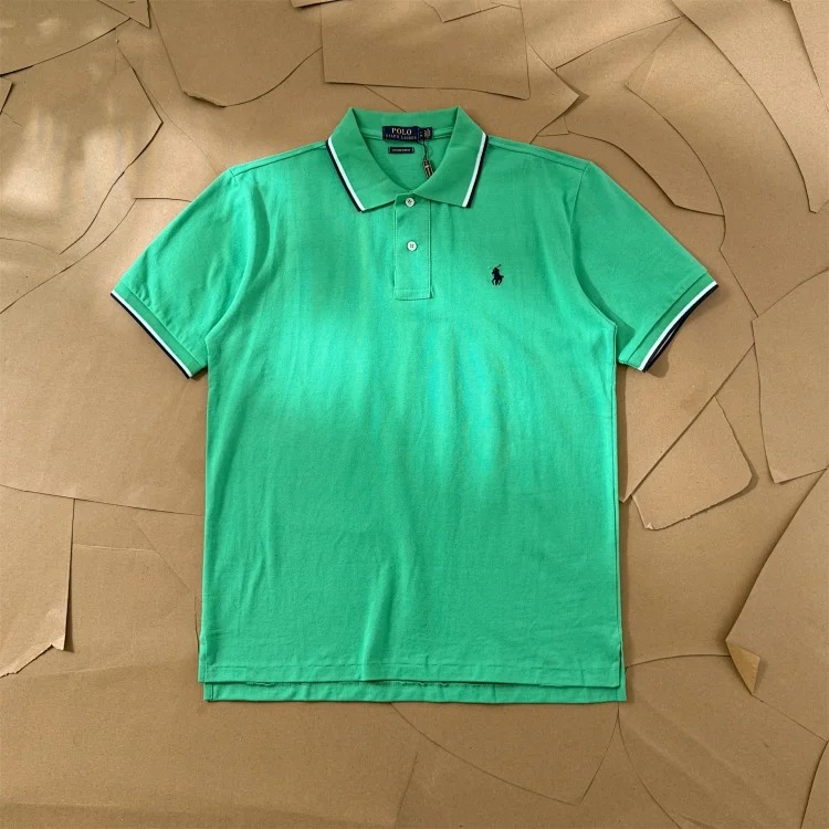 Paul colorful collar pony logo embroidered short-sleeved lapel men's and women's summer POLO shirt