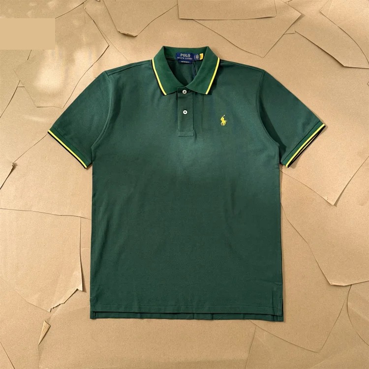 Paul colorful collar pony logo embroidered short-sleeved lapel men's and women's summer POLO shirt