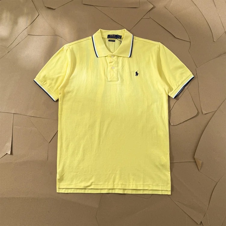 Paul colorful collar pony logo embroidered short-sleeved lapel men's and women's summer POLO shirt