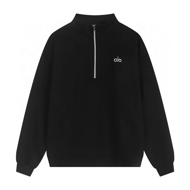 Heavyweight round neck hooded sweatshirt suit loose warm shirt zipper casual jacket for men and women