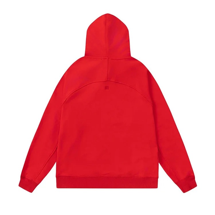 Letter love foam printed hooded sweatshirt for men and women round neck pullover sweatshirt