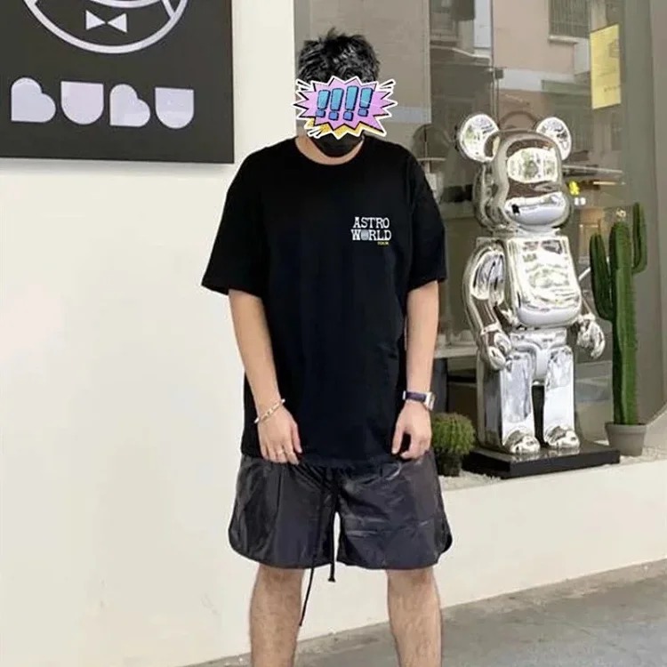 Travis Scott Cactus Jack Astroworld Staff pullover printed short-sleeved T-shirt tee