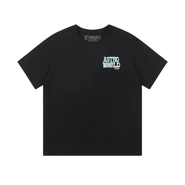 Travis Scott Cactus Jack Astroworld Staff pullover printed short-sleeved T-shirt tee