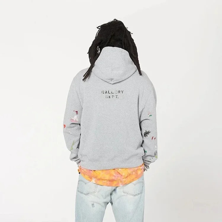 Letter print splash ink graffiti American high street fashion brand