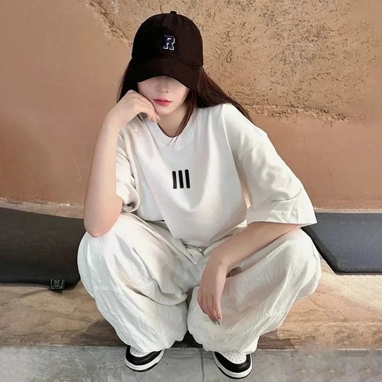 FEAR OF GOD American FOG three vertical short sleeves loose trendy clothes couples T-shirts for men and women
