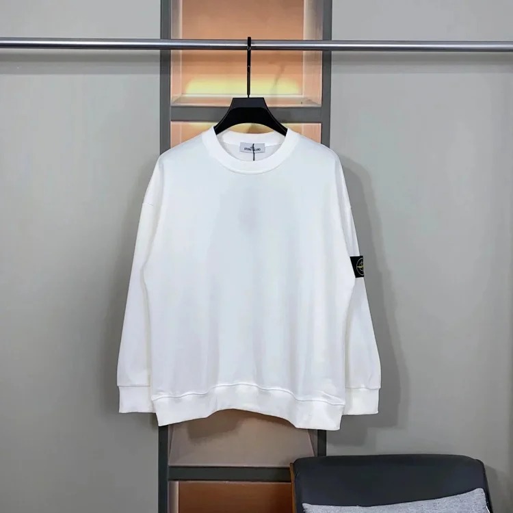 Round neck pullover long sleeve sweatshirt, same style for men and women