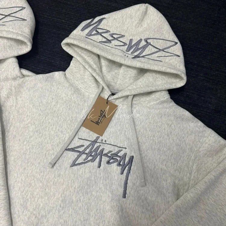 Embroidered hooded sweatshirt for men and women, couple style