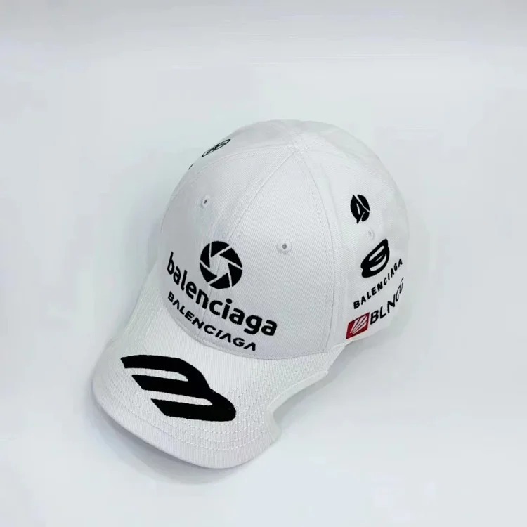 B*l*niegas Paris hat B family letter embroidery logo baseball cap for men and women sun protection peaked cap