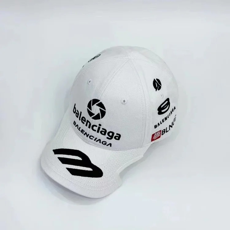 B*l*niegas Paris hat B family letter embroidery logo baseball cap for men and women sun protection peaked cap