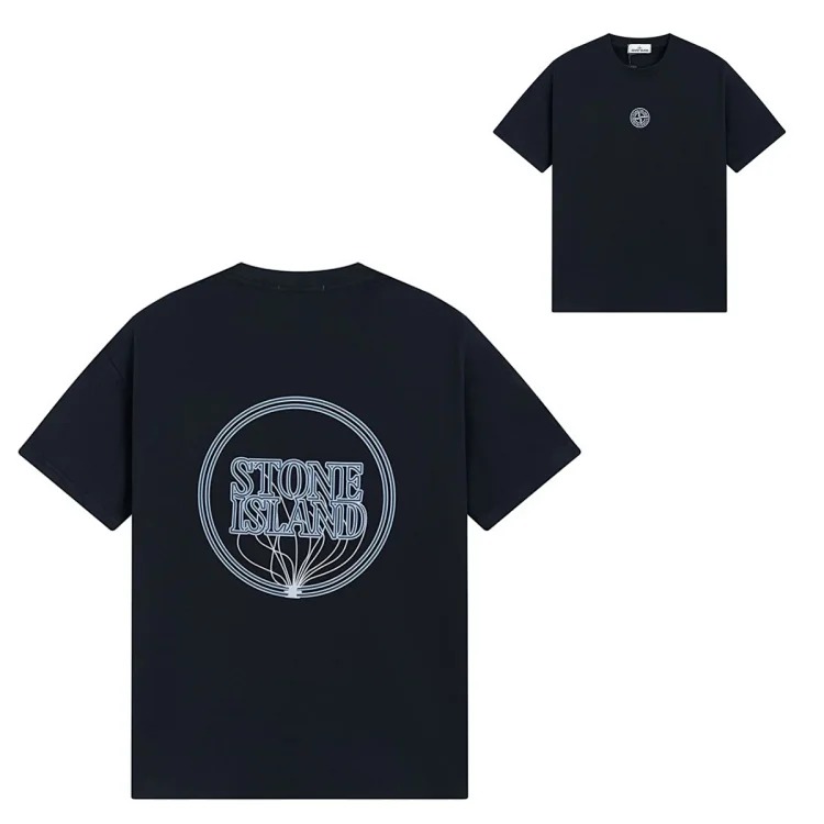 Sitong Island printed T-shirt short sleeves