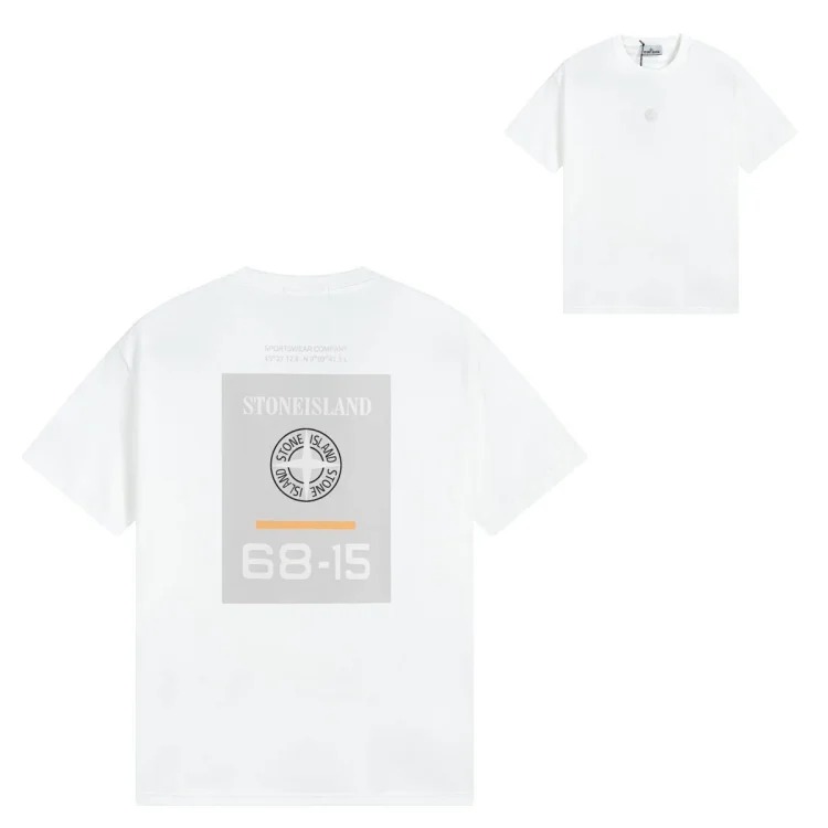 Sitong Island printed T-shirt short sleeves