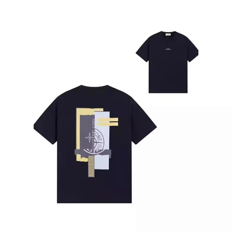 Sitong Island printed T-shirt short sleeves