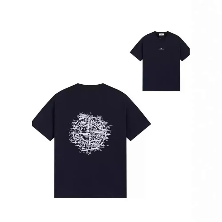 Sitong Island printed T-shirt short sleeves