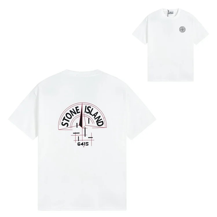 Sitong Island printed T-shirt short sleeves
