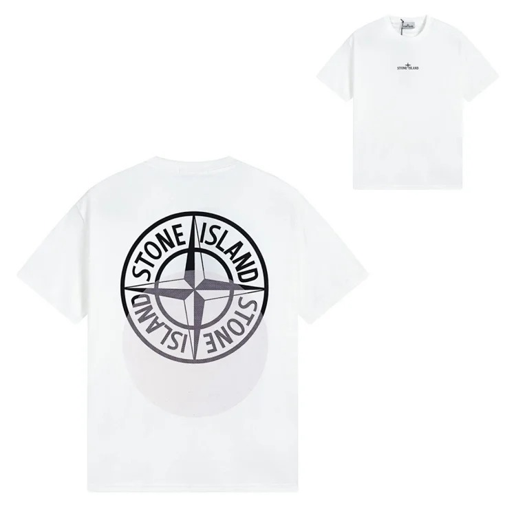 Sitong Island printed T-shirt short sleeves
