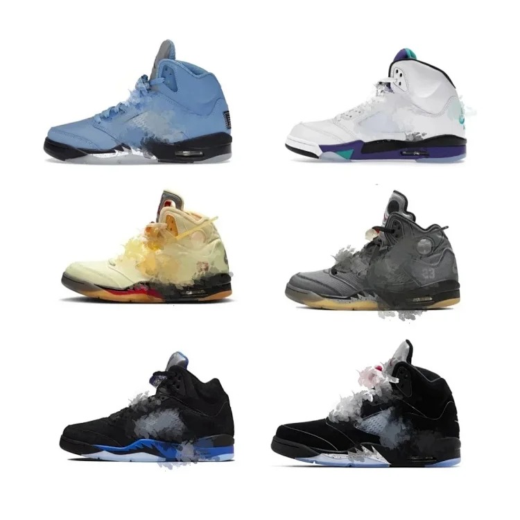 AJ5 OW joint basketball shoes