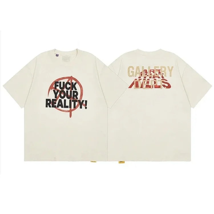 Gallery deptAmerican fashion brand short-sleeved Vintage summer loose retro washed old high street T-shirt for men