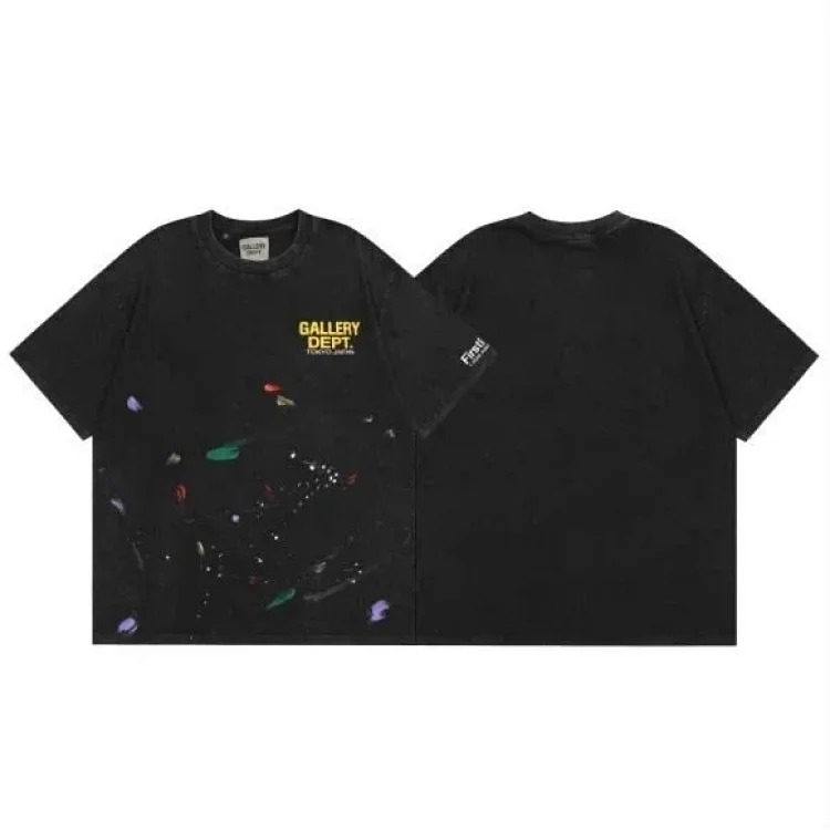 Gallery deptAmerican fashion brand short-sleeved Vintage summer loose retro washed old high street T-shirt for men