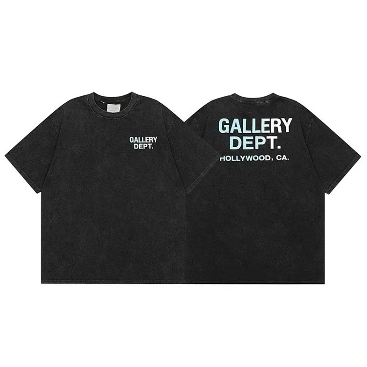 Gallery deptAmerican fashion brand short-sleeved Vintage summer loose retro washed old high street T-shirt for men