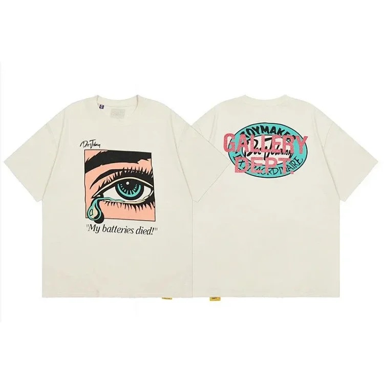 Gallery deptAmerican fashion brand short-sleeved Vintage summer loose retro washed old high street T-shirt for men