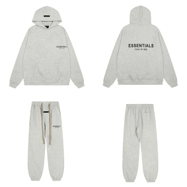 Hooded sweatshirt with black letter flocking