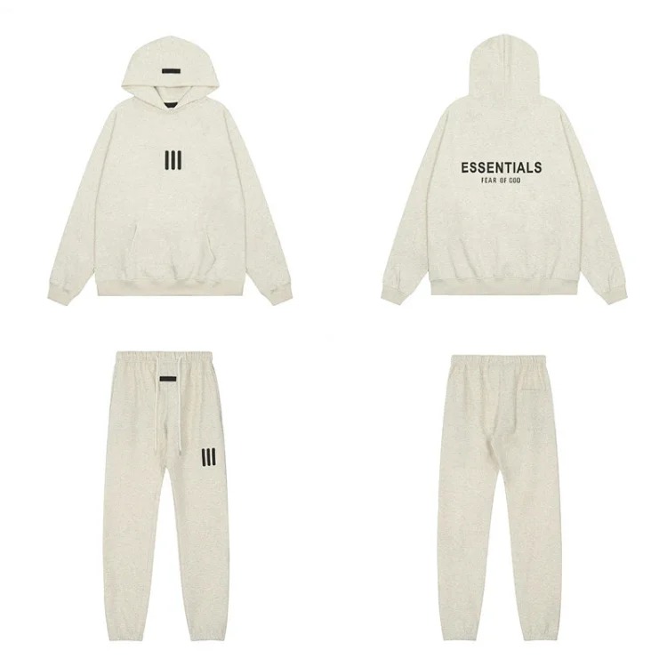 Hooded sweatshirt with black letter flocking
