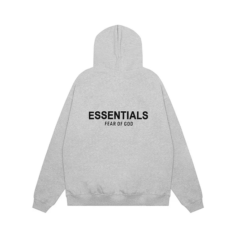 Hooded sweatshirt with black letter flocking