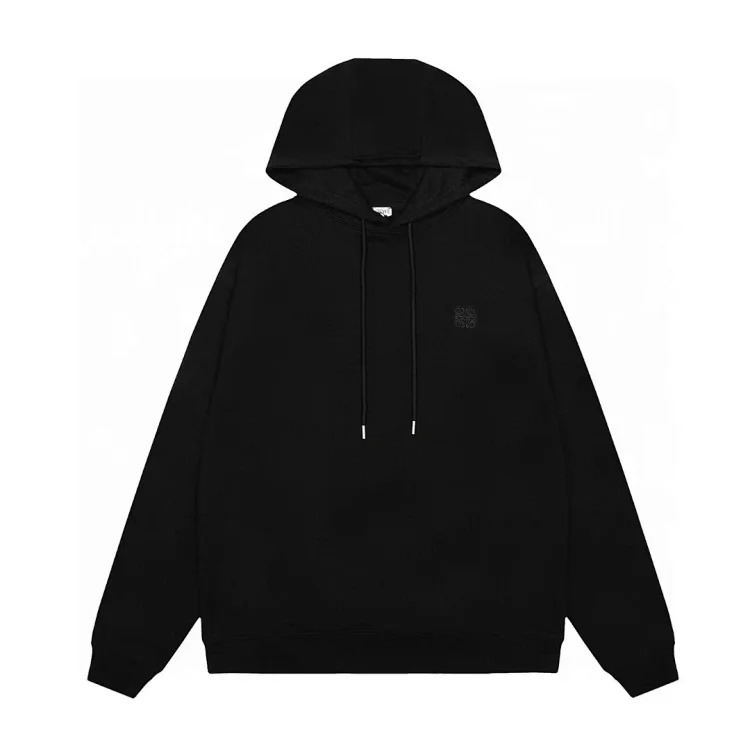 Pure cotton long-sleeved sweatshirt, classic letter embroidery, casual loose and versatile hoodie