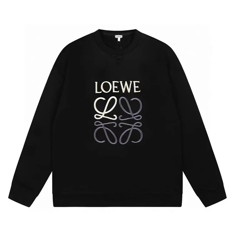 Pure cotton long-sleeved sweatshirt, classic letter embroidery, casual loose and versatile hoodie