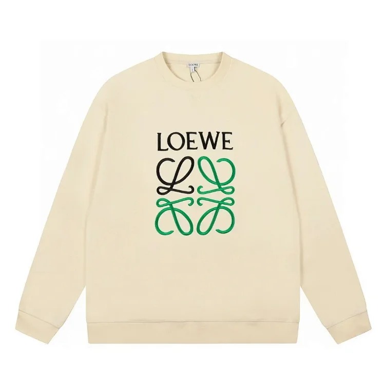 Pure cotton long-sleeved sweatshirt, classic letter embroidery, casual loose and versatile hoodie