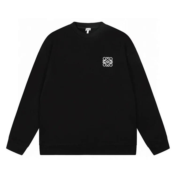 Pure cotton long-sleeved sweatshirt, classic letter embroidery, casual loose and versatile hoodie