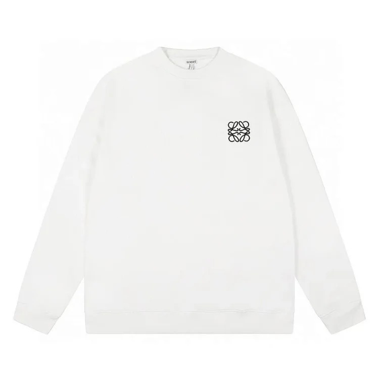 Pure cotton long-sleeved sweatshirt, classic letter embroidery, casual loose and versatile hoodie