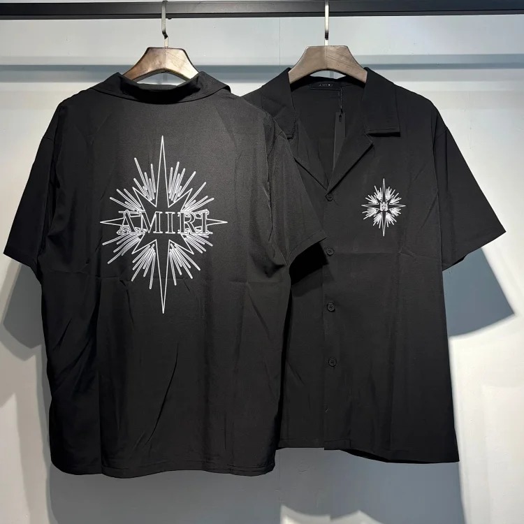 Printed Street Loose Polo Shirt Women's Short Sleeve Men's T-Shirt Rice