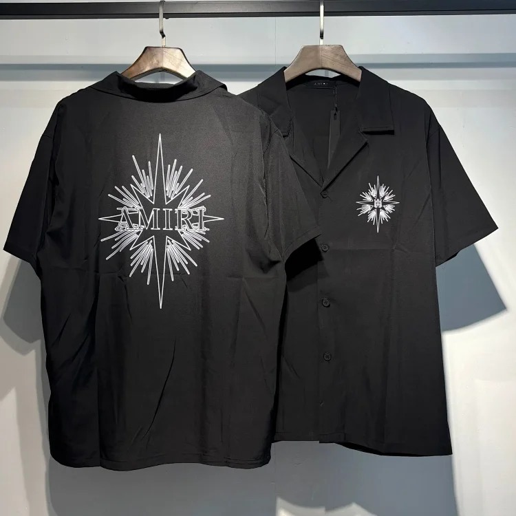 Printed Street Loose Polo Shirt Women's Short Sleeve Men's T-Shirt Rice