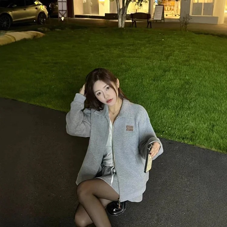 Letter lapel space cotton jacket