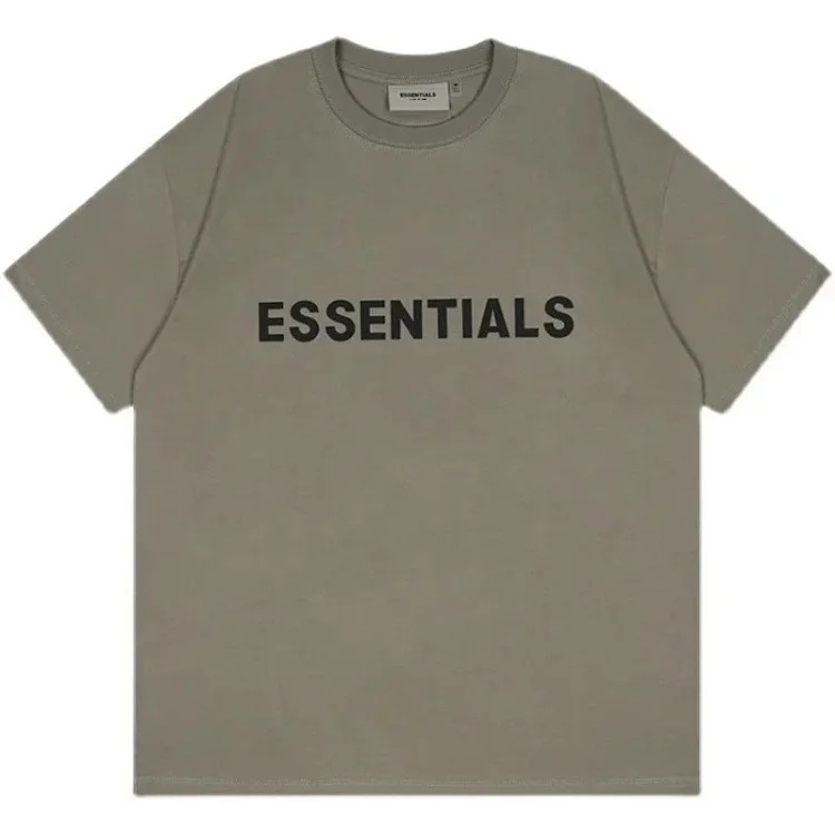 FEAR OF GOD FOG ESSENTIALS multi-line chest silicone letters loose high street short-sleeved T-shirt trendy