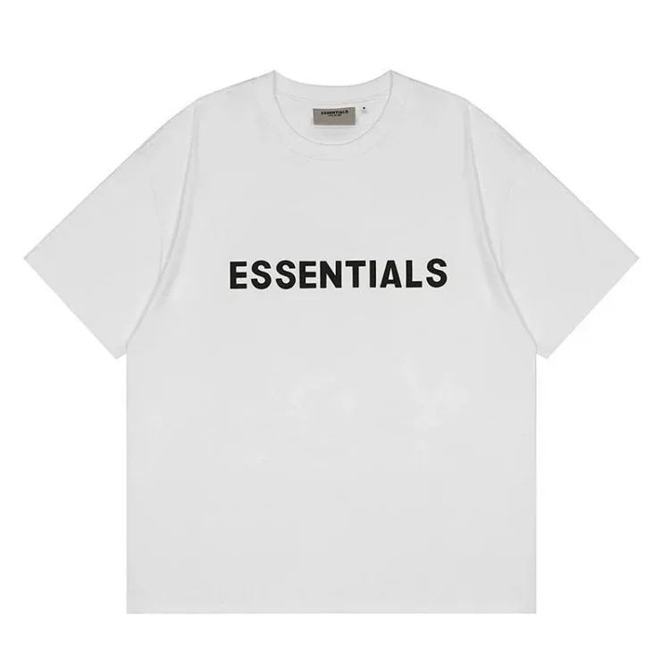 FEAR OF GOD FOG ESSENTIALS multi-line chest silicone letters loose high street short-sleeved T-shirt trendy