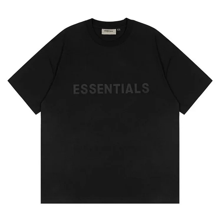 FEAR OF GOD FOG ESSENTIALS multi-line chest silicone letters loose high street short-sleeved T-shirt trendy