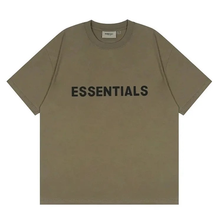 FEAR OF GOD FOG ESSENTIALS multi-line chest silicone letters loose high street short-sleeved T-shirt trendy