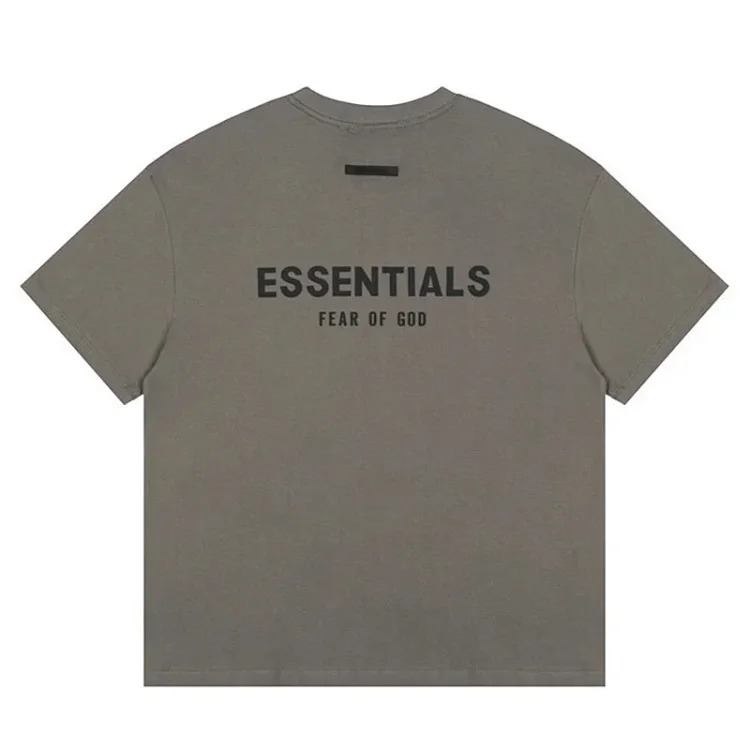 FEAR OF GOD FOG ESSENTIALS multi-line chest silicone letters loose high street short-sleeved T-shirt trendy