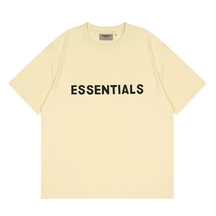 FEAR OF GOD FOG ESSENTIALS multi-line chest silicone letters loose high street short-sleeved T-shirt trendy