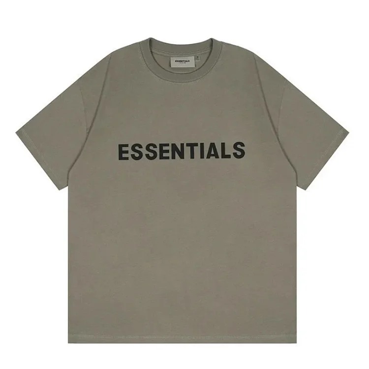 FEAR OF GOD FOG ESSENTIALS multi-line chest silicone letters loose high street short-sleeved T-shirt trendy