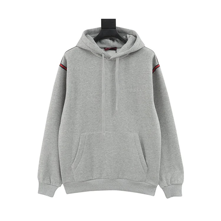 G Home gray webbing suit hooded sweatshirt for men and women