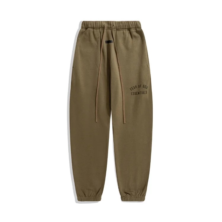 Multi-thread curved flocked letter trousers, same style for men and women