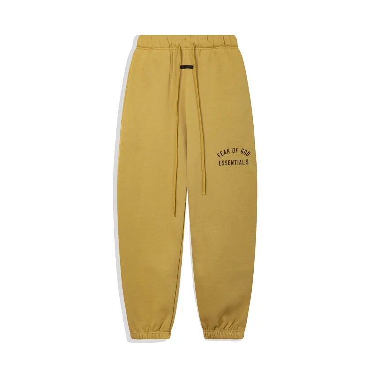Multi-thread curved flocked letter trousers, same style for men and women